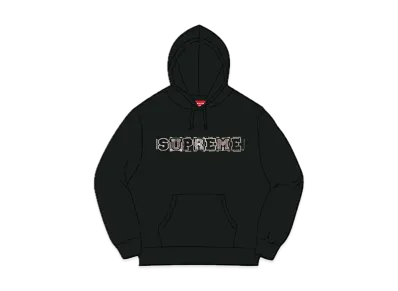 Supreme Beaded Hooded Sweatshirt "Black"