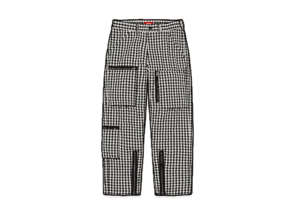 Supreme Gingham Flight Pant "Black"