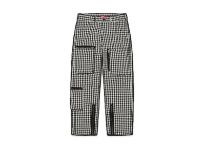 Supreme Gingham Flight Pant "Black"