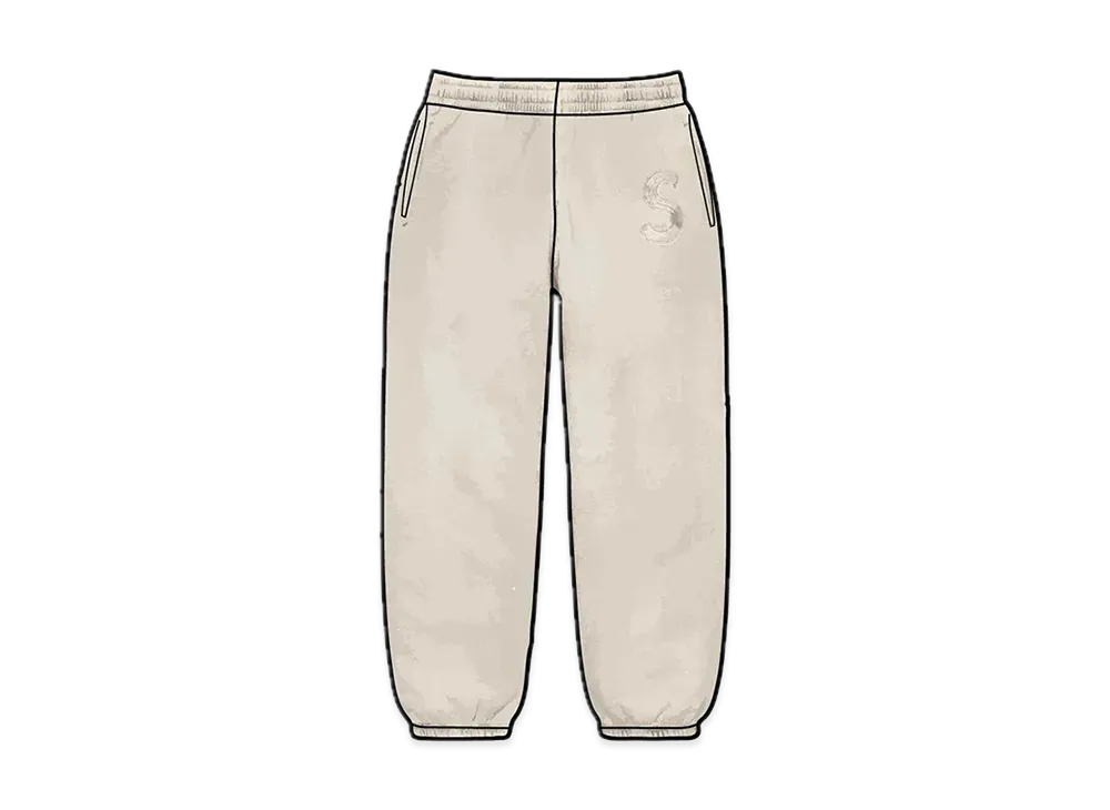 Supreme Overdyed S Logo Sweatpant "Natural"