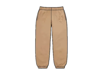 Supreme Overdyed S Logo Sweatpant "Tan"
