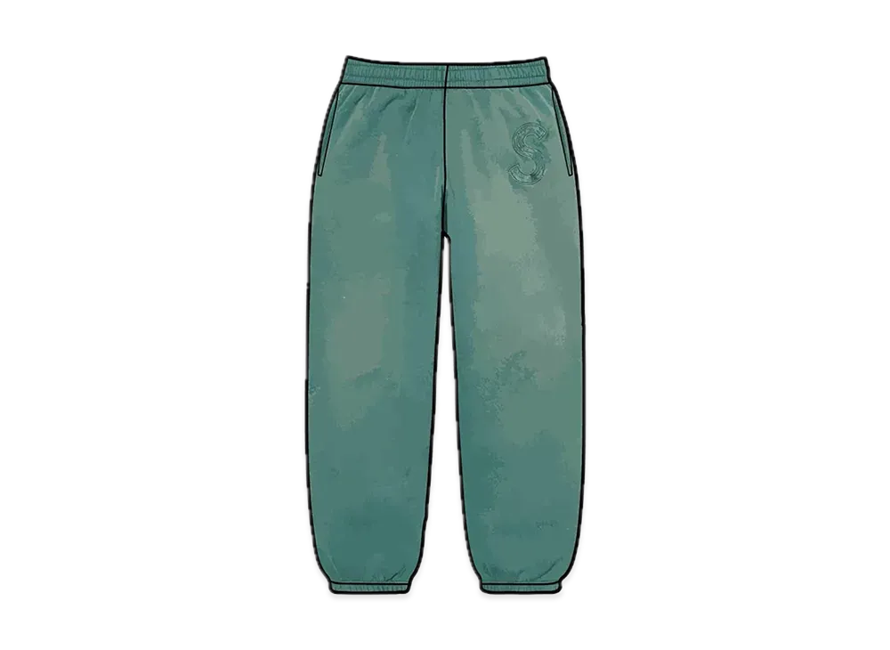 Supreme Overdyed S Logo Sweatpant "Teal"