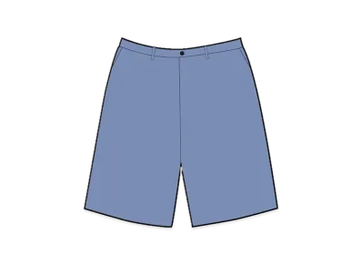 Supreme Wool Trouser Short "Light Blue"