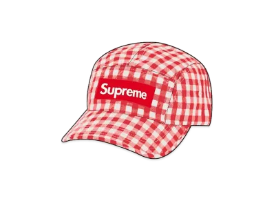 Supreme Gingham Camp Cap "Red"