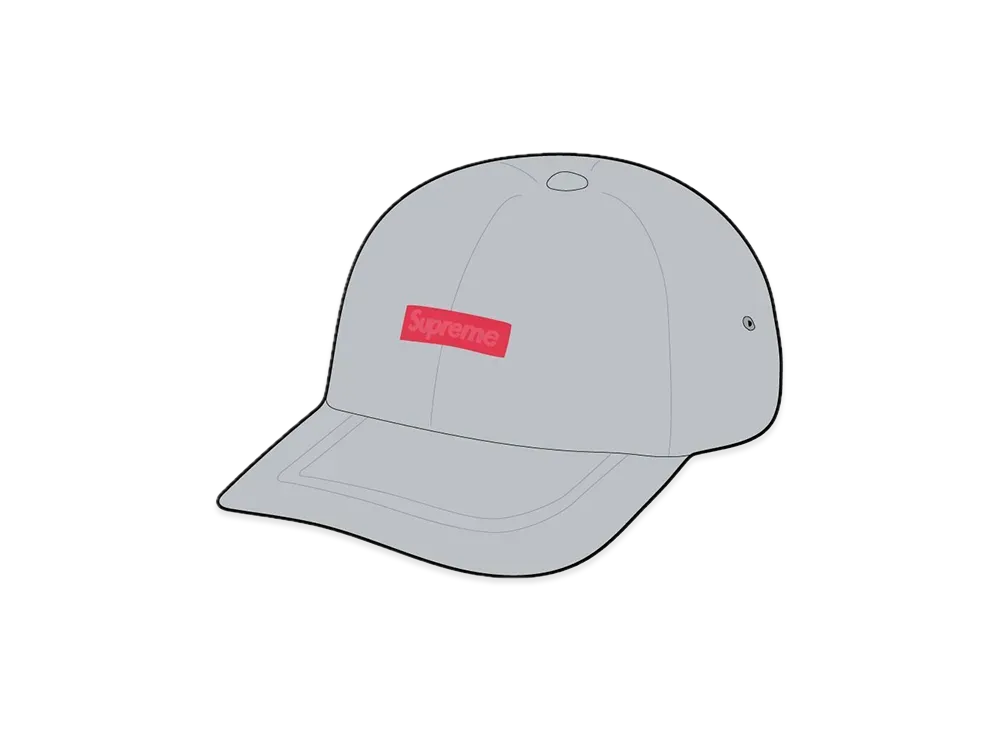 Supreme Leather Patch 6-Panel "Grey"