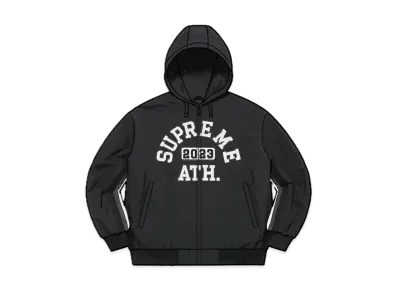 Supreme Applique Hooded Track Jacket "Black"