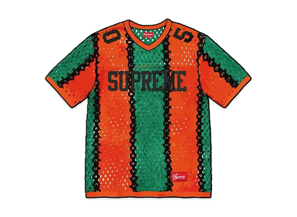 Supreme Crochet Football Jersey "Orange"