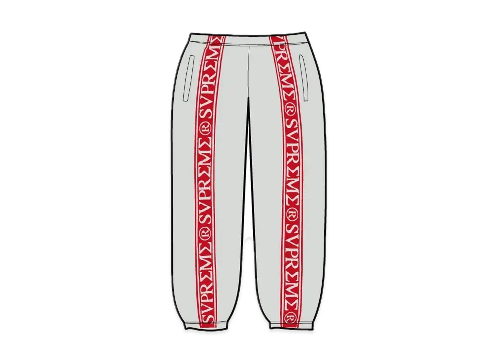 Supreme Roman Sweatpant "Heather Grey"