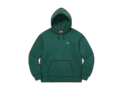 Supreme Micro Quilted Hooded Sweatshirt "Dark Pine"