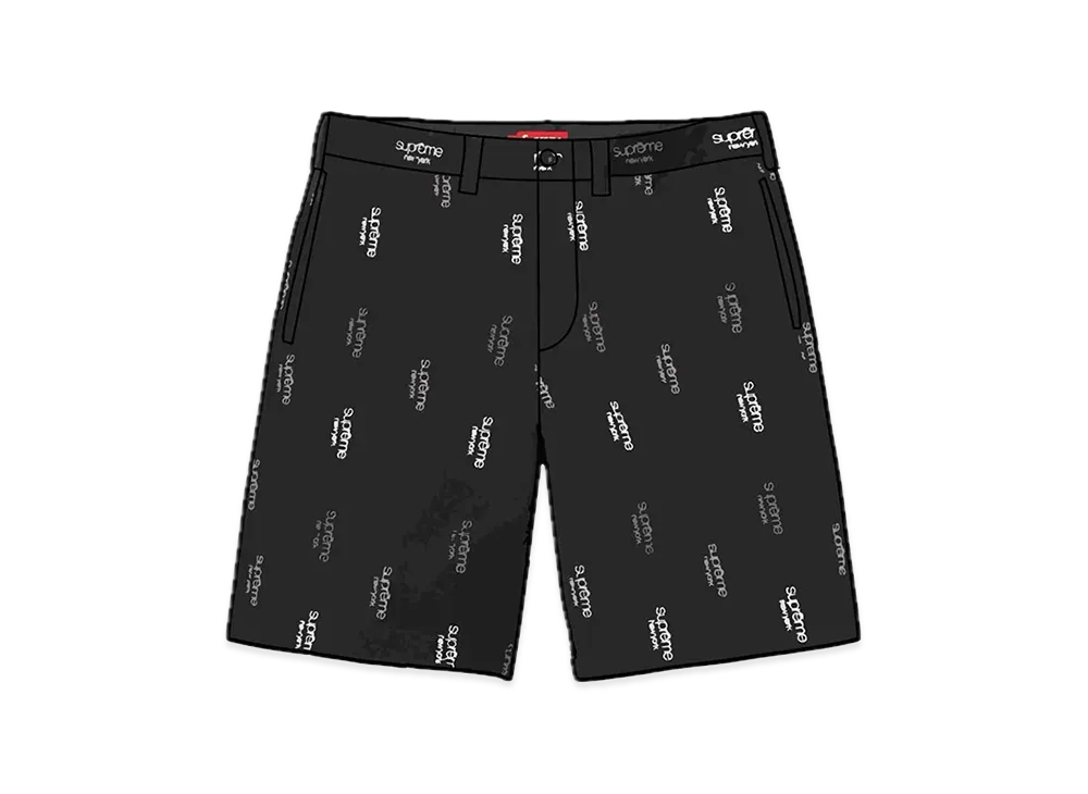 Supreme Classic Logo Chino Short "Black"