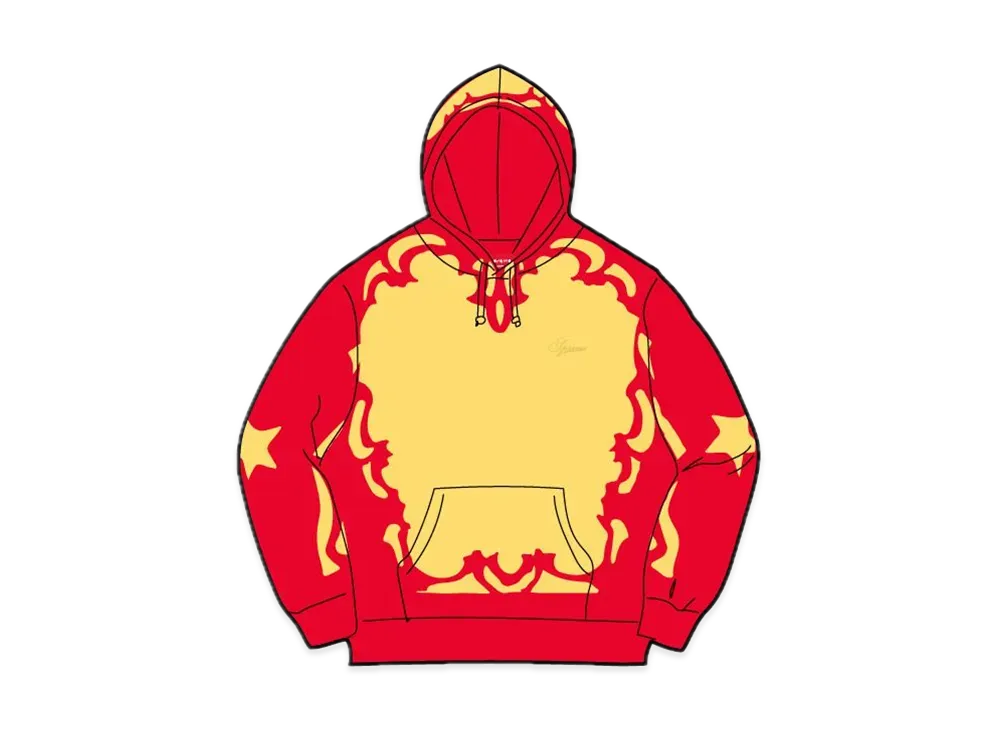 Supreme Western Cut Out Hooded Sweatshirt "Gold"