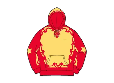 Supreme Western Cut Out Hooded Sweatshirt "Gold"