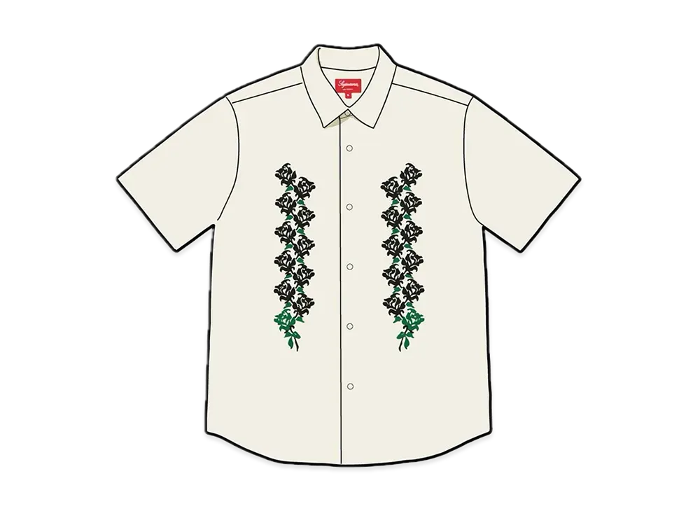 Supreme Needlepoint S/S Shirt "White"
