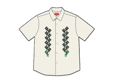 Supreme Needlepoint S/S Shirt "White"