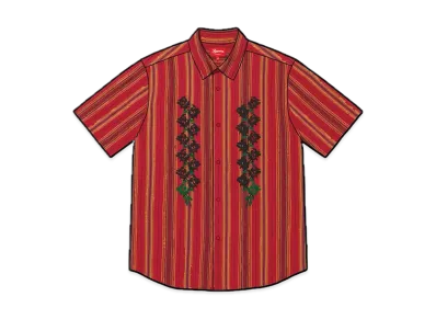 Supreme Needlepoint S/S Shirt "Gold Stripe"