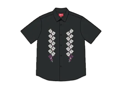 Supreme Needlepoint S/S Shirt "Black"