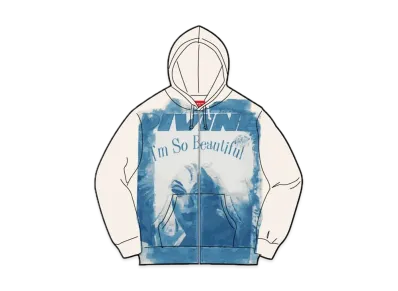 Supreme Divine Zip Up Hooded Sweatshirt "White"