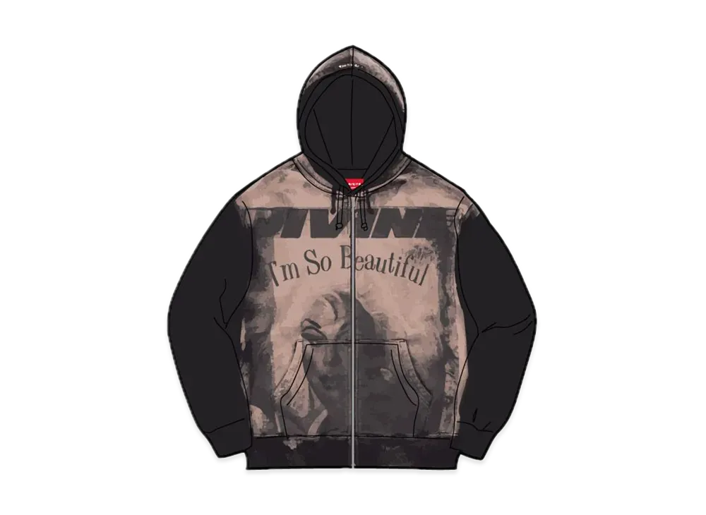 シュプリーム ディバイン ジップ アップ フーディー スウェットシャツ "ブラック"