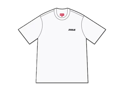 Supreme Washed Script S/S Top "White"