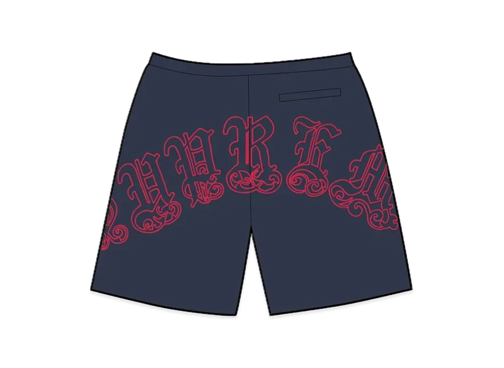 Supreme Old English Nylon Short "Navy"