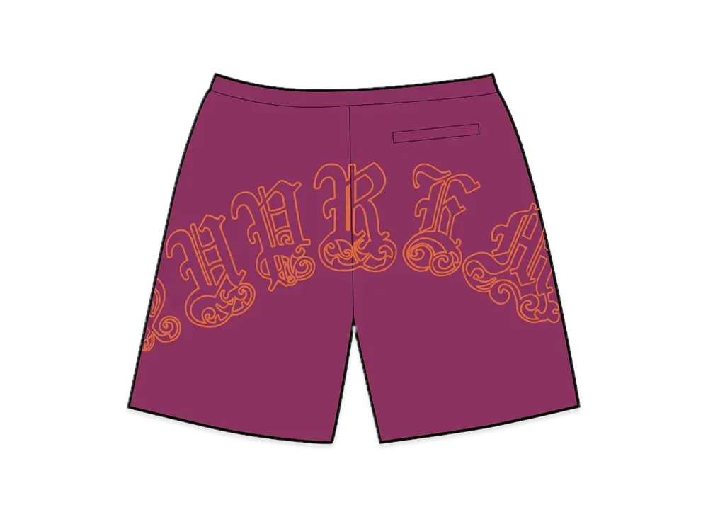 Supreme Old English Nylon Short "Plum"