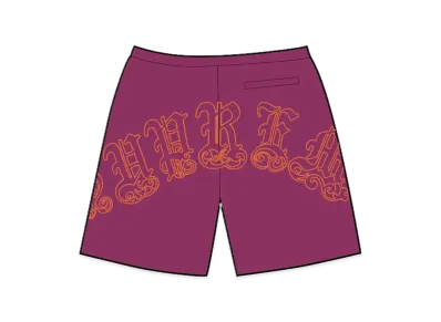 Supreme Old English Nylon Short "Plum"