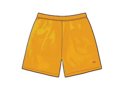 Supreme Small Box Baggy Mesh Short "Gold"
