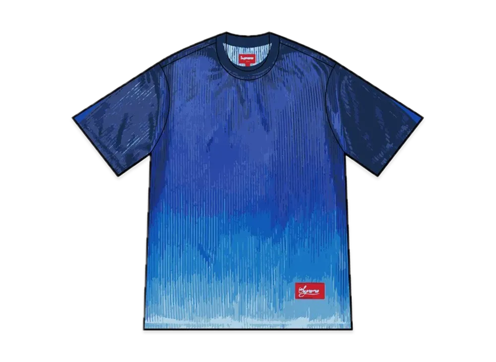 Supreme Gradient Mesh Stripe Jersey "Royal"