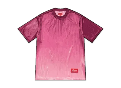 Supreme Gradient Mesh Stripe Jersey "Magenta"