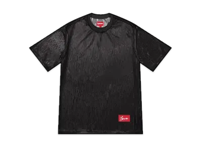 Supreme Gradient Mesh Stripe Jersey "Black"