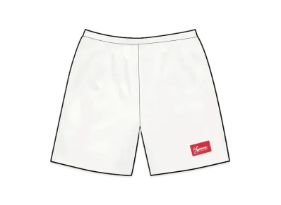Supreme Gradient Mesh Stripe Baggy Short "White"