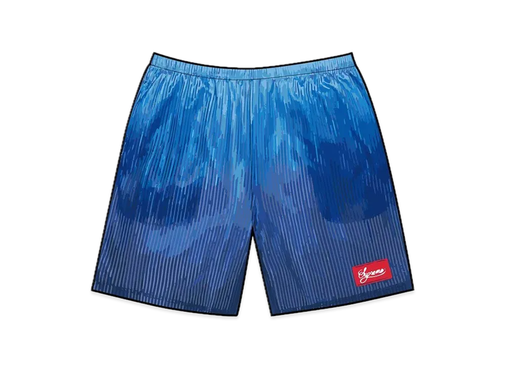 Supreme Gradient Mesh Stripe Baggy Short "Royal"