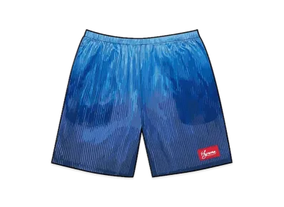 Supreme Gradient Mesh Stripe Baggy Short "Royal"