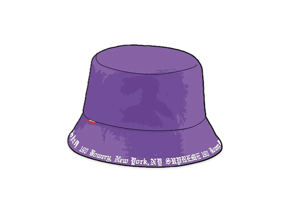 Supreme Embroidered Brim Crusher "Purple"