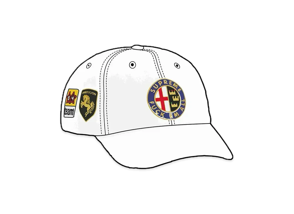 Supreme Racing 6-Panel "White"