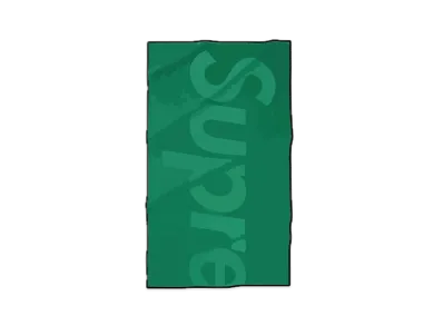 Supreme Tonal Logo Towel "Green"