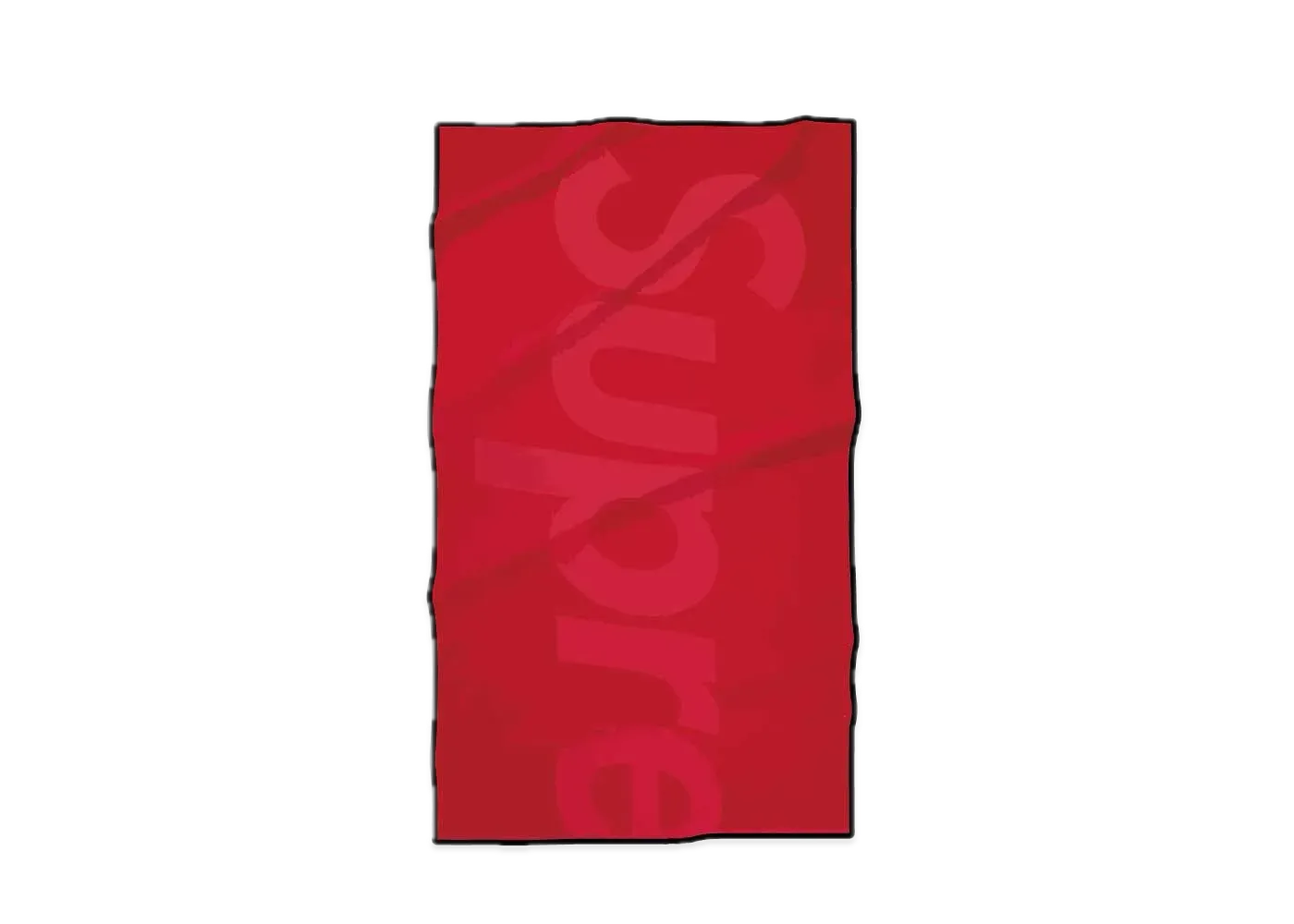Supreme Tonal Logo Towel "Red"
