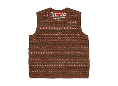 Supreme Beaded Sweater Vest "Brown"