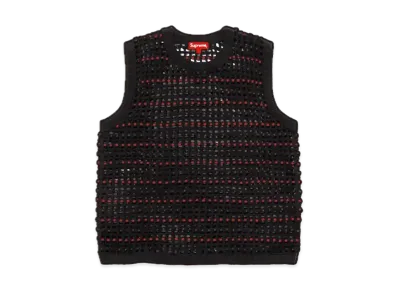 Supreme Beaded Sweater Vest "Black"