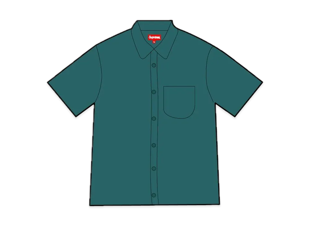 シュプリーム メッシュ ストライプ エスエス シャツ "グリーン"