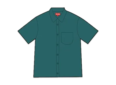 Supreme Mesh Stripe S/S Shirt "Green"