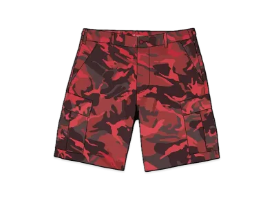 Supreme Cargo Short "Red Camo" (23SS)