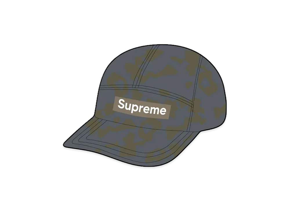 Supreme Overdyed Camo Nylon Camp Cap "Green"