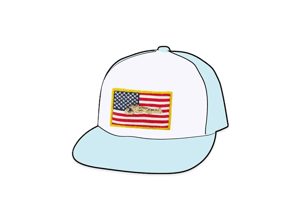 シュプリーム ネイム プレイト メッシュ バック 5パネル "ライト ブルー"