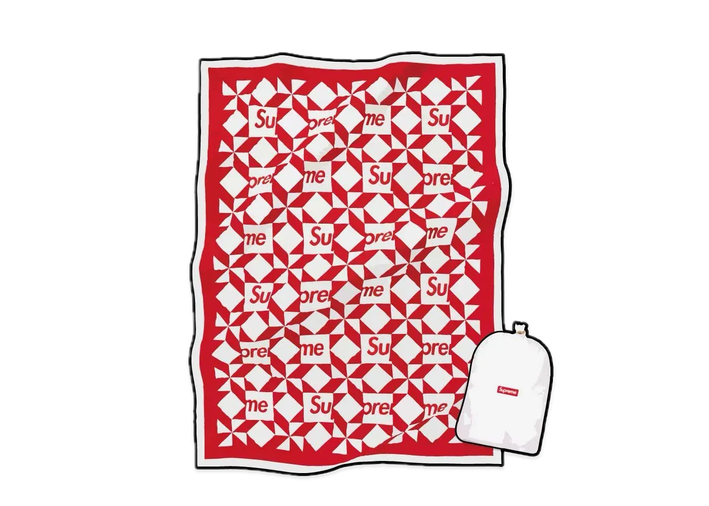 Supreme Patchwork Quilt "Red"
