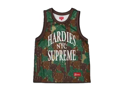 Supreme / Hardies Camo Basketball Jersey "Green"