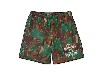 Supreme / Hardies Camo Basketball Short "Green"