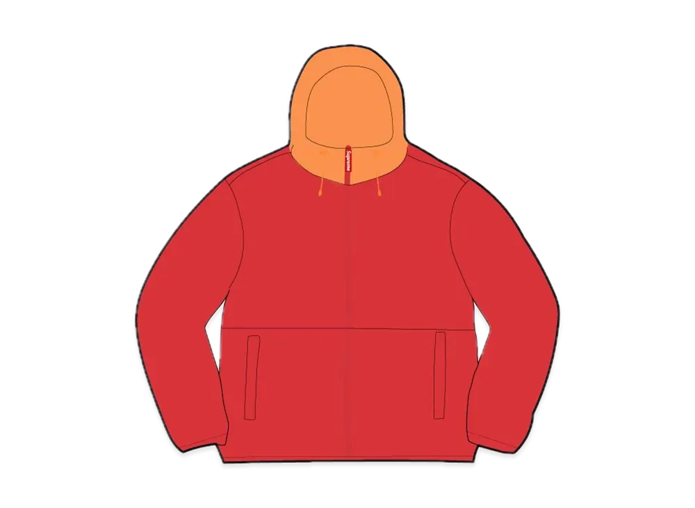 シュプリーム ライトウェイト ナイロン フーディー ジャケット "レッド"