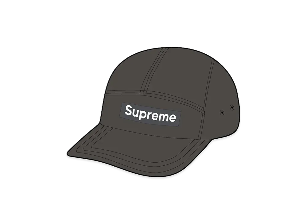 Supreme Glitter Cordura Camp Cap "Black"