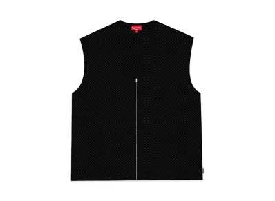 Supreme Dragon Zip Up Sweater Vest "Black"